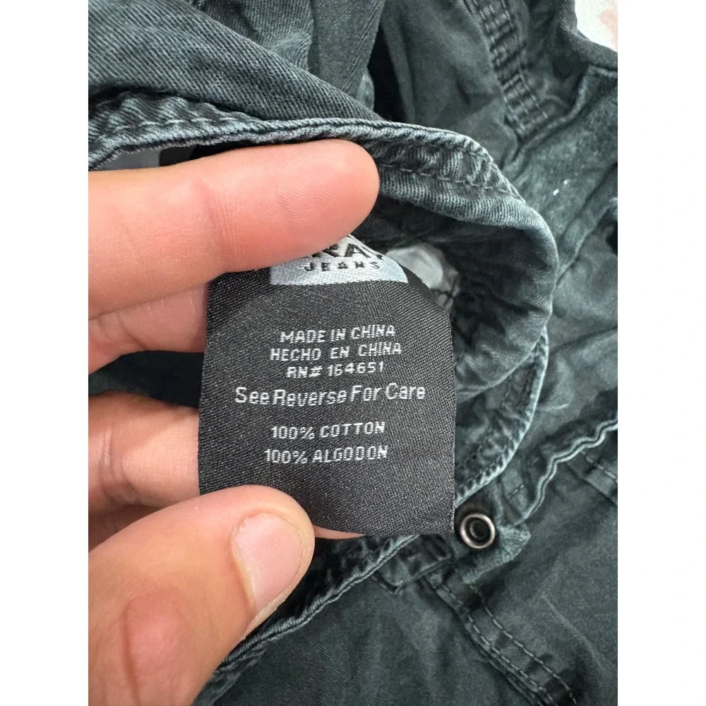 XRAY Jeans Mens Cargo Shorts Faded Black Cotton Utility Pockets Size 42 - Picture 4 of 11